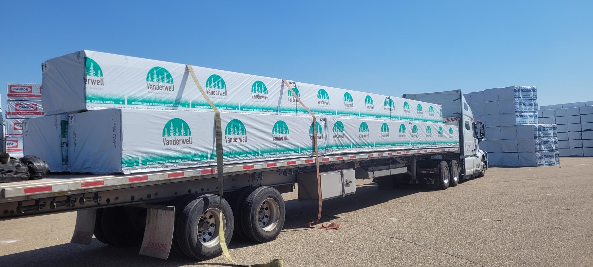 Quality lumber products ready for shipment - Canasia Forest Industries